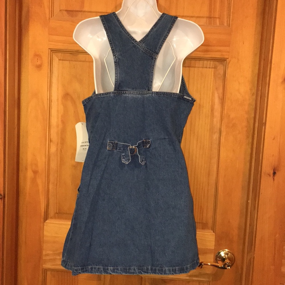 NWOT Vintage Jean Mini Skirt Romper - Picture 3 of 5